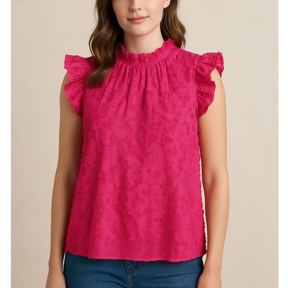 Versona Ruffle sleeve top - Picture 1 of 6